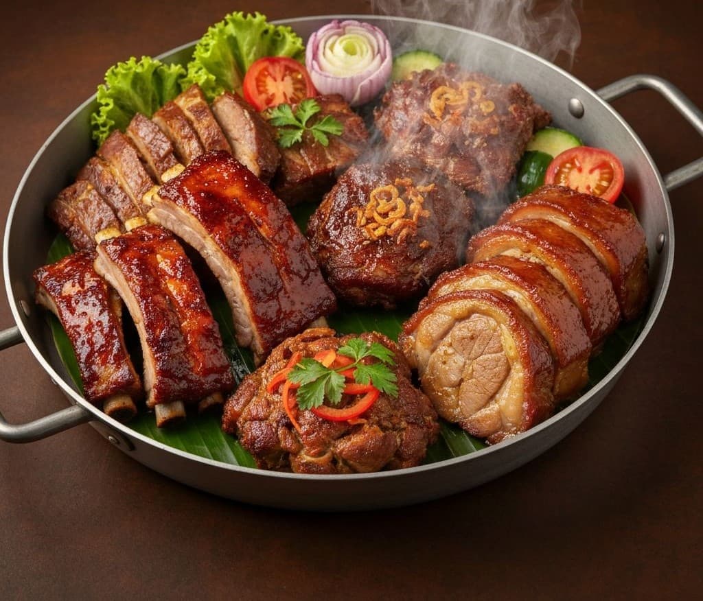 Pork pan tray